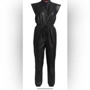 N philanthropy leather jumpsuit NWT
